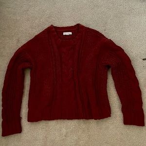 Aéropostale red knitted long sleeve shirt, small